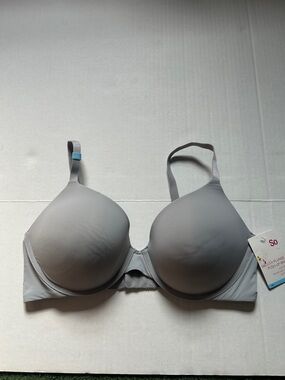 NWT So peri grey smooth plunge push-up bra size 38C